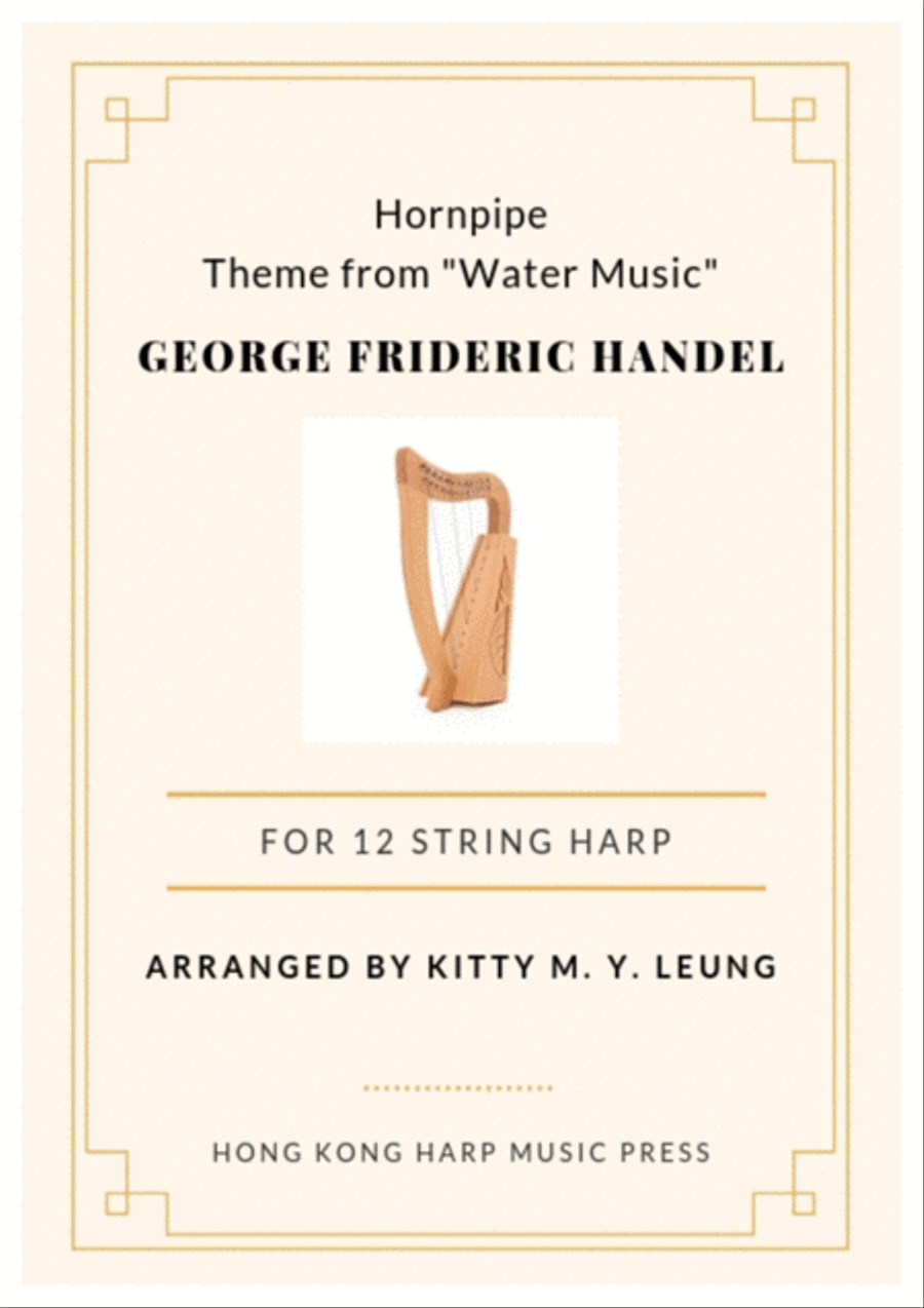 Theme from Water Music by Handel - 12 String Small Lap Harp Lap Harp scores gallery preview page 1