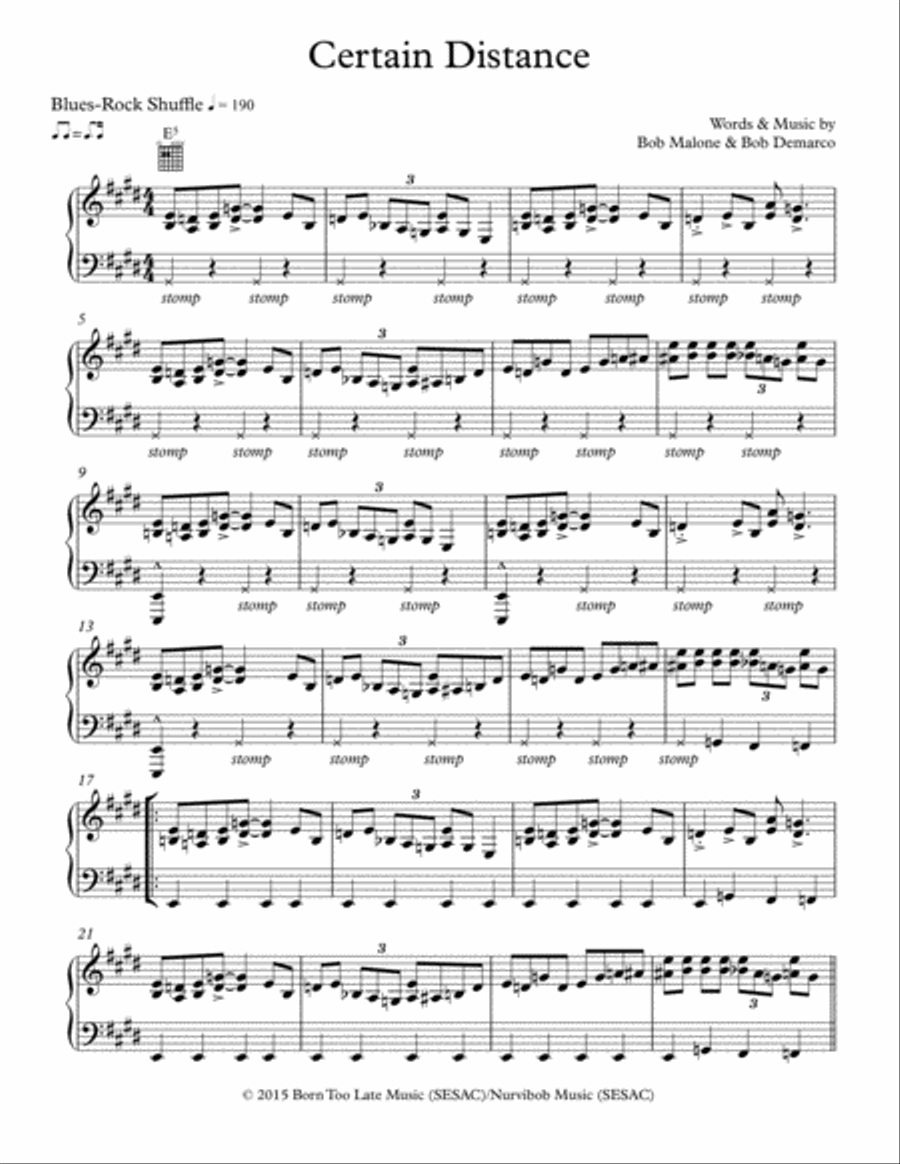 Certain Distance Voice scores gallery preview page 1