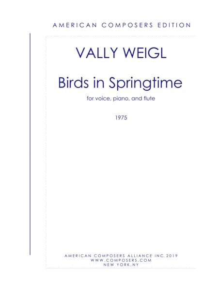 [WeiglV] Birds in Springtime