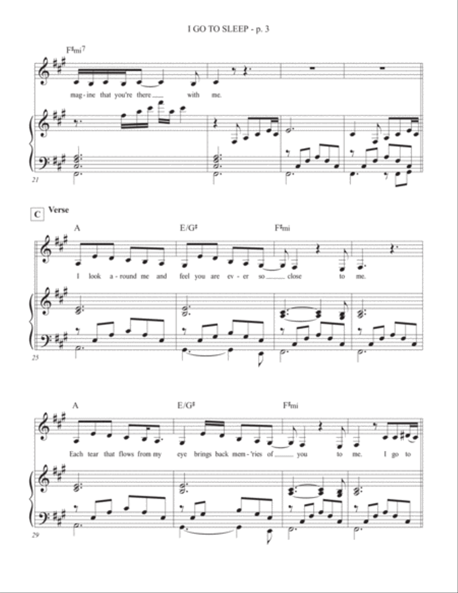 I Go To Sleep Voice scores gallery preview page 3