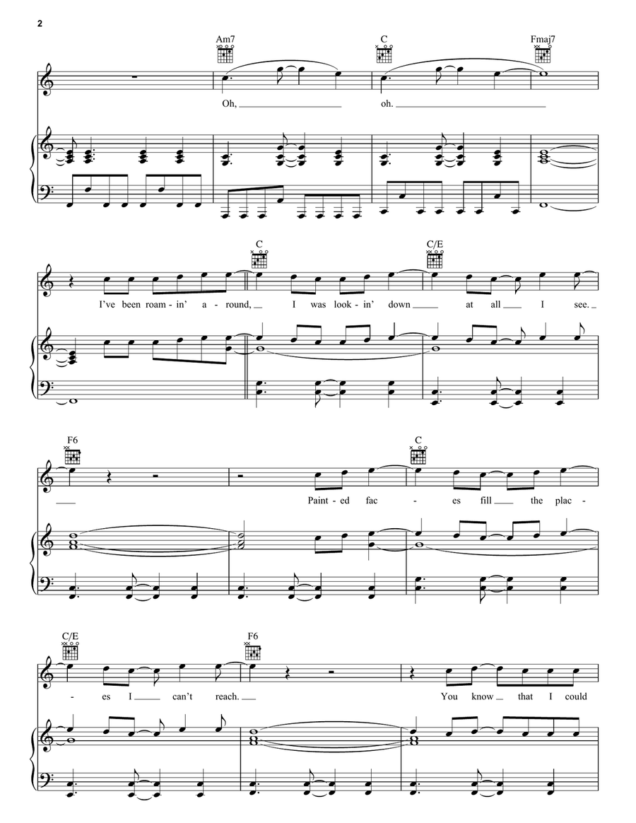 Use Somebody Acoustic Guitar scores gallery preview page 2