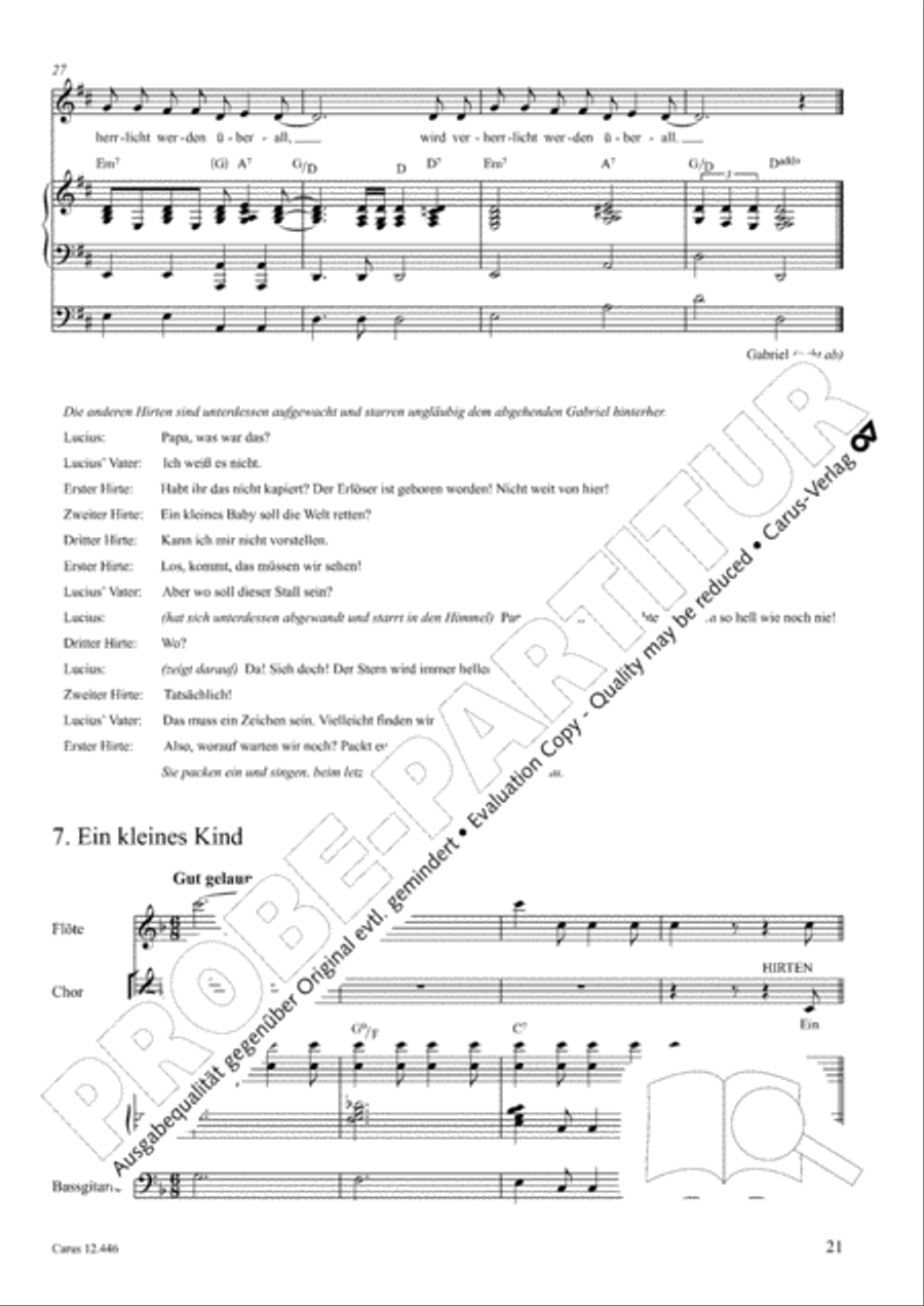 Die Freude dieser Zeit Children's Choir scores gallery preview page 22