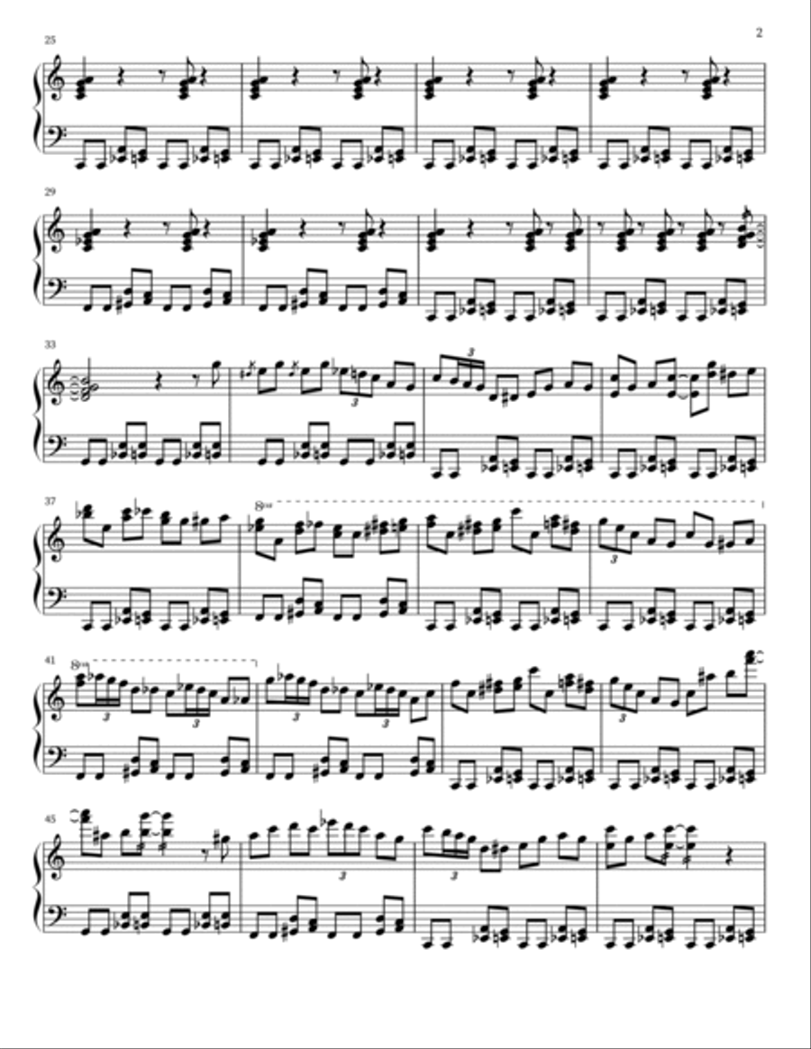 Blohms Boogie Piano Solo scores gallery preview page 2