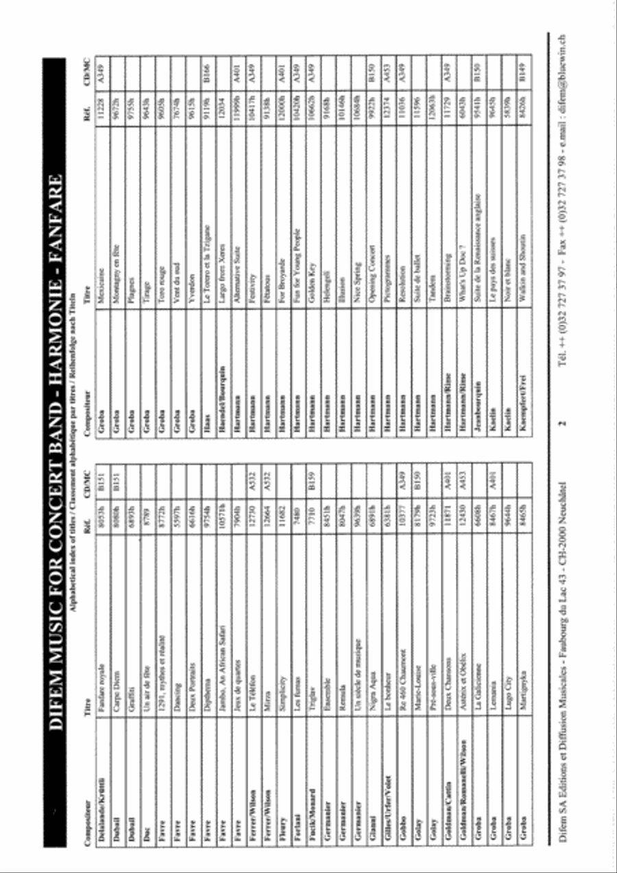 Harlem Nocturne Concert Band scores gallery preview page 16