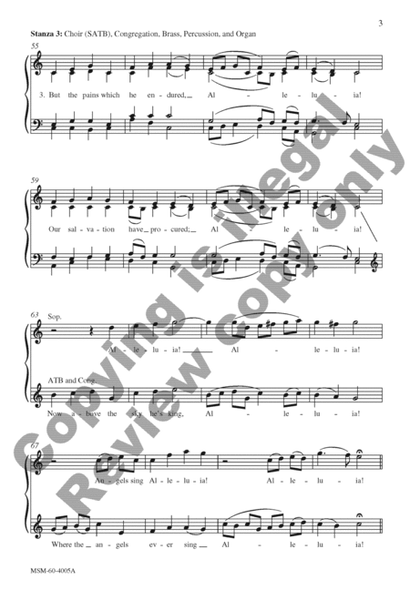 Jesus Christ Is Risen Today (Choral Score) image number null