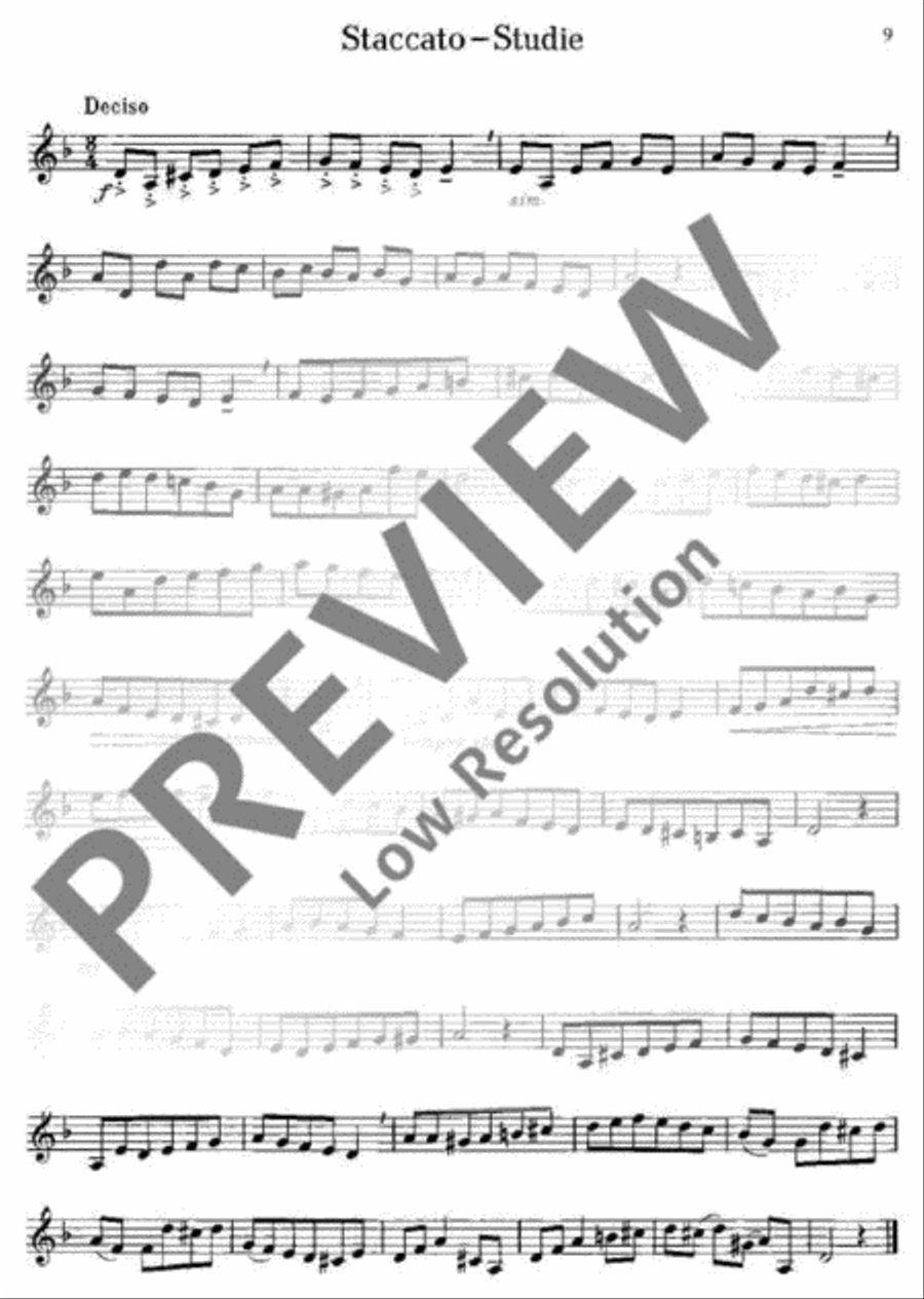 Spielstücke und Etüden Cornet scores gallery preview page 10