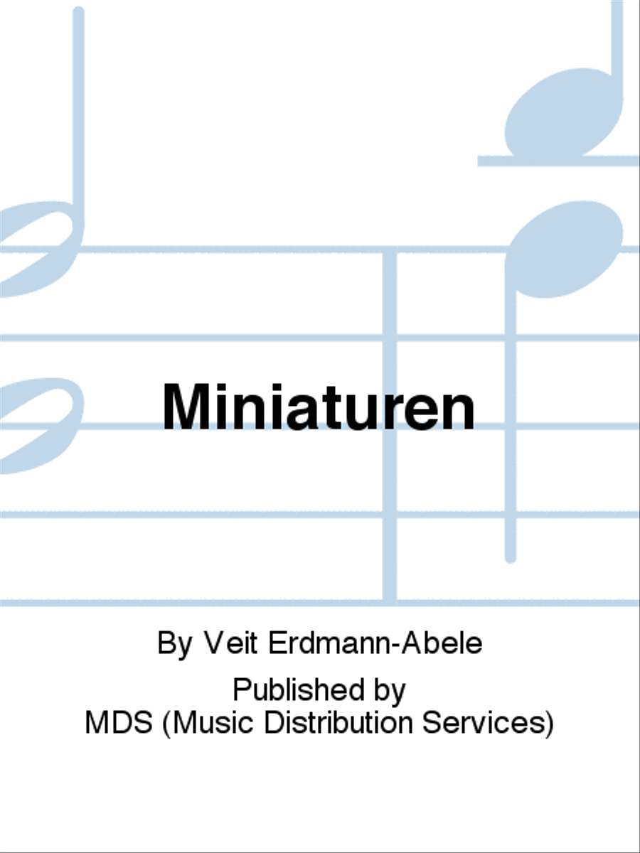 Miniaturen Miniaturen Flute scores gallery preview page 1