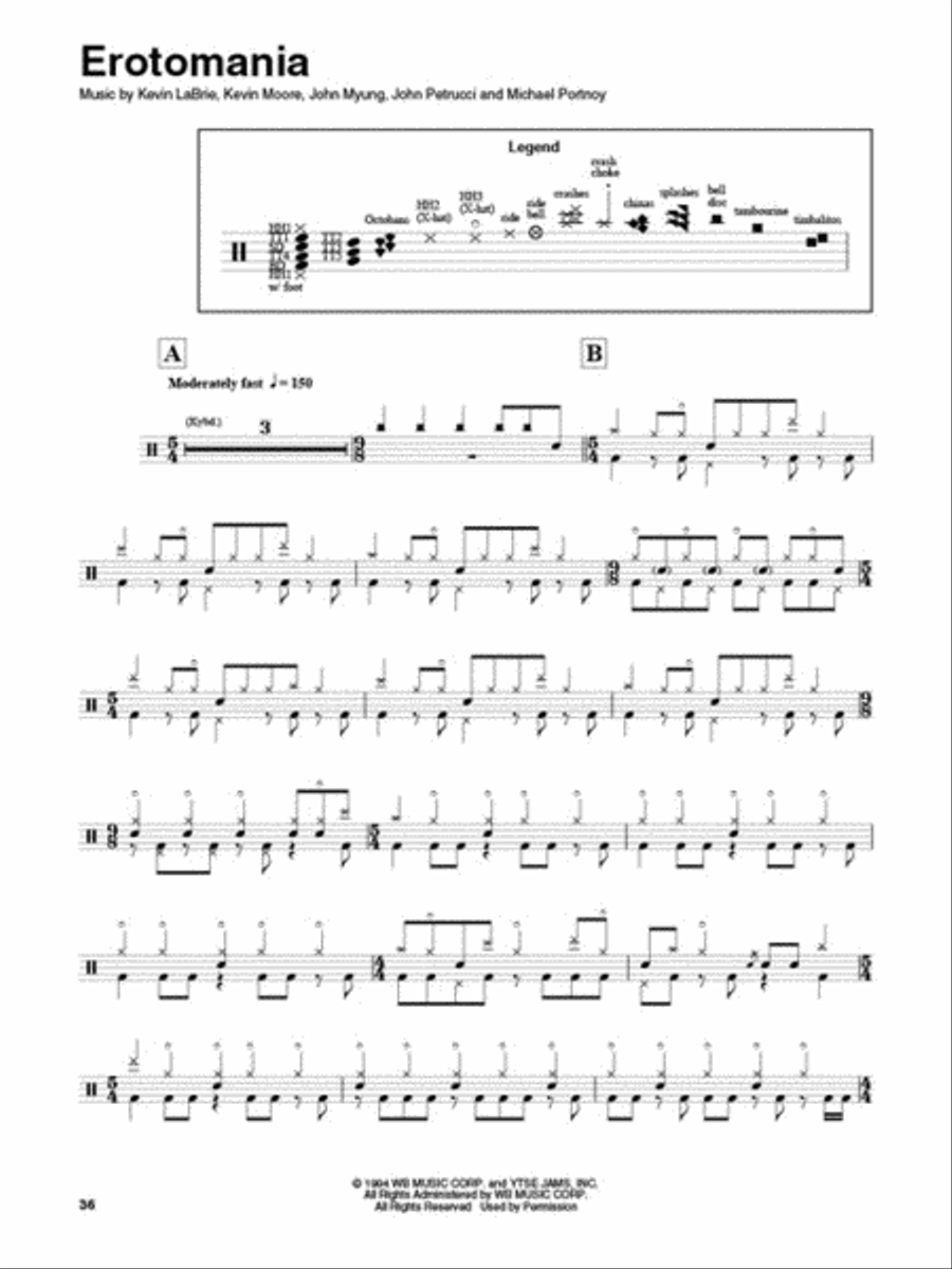 Dream Theater Percussion scores gallery preview page 5
