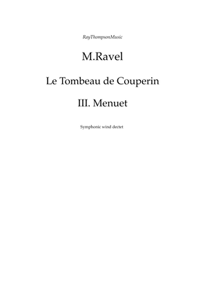 Book cover for Ravel: Le Tombeau de Couperin III. Menuet - Symphonic Wind