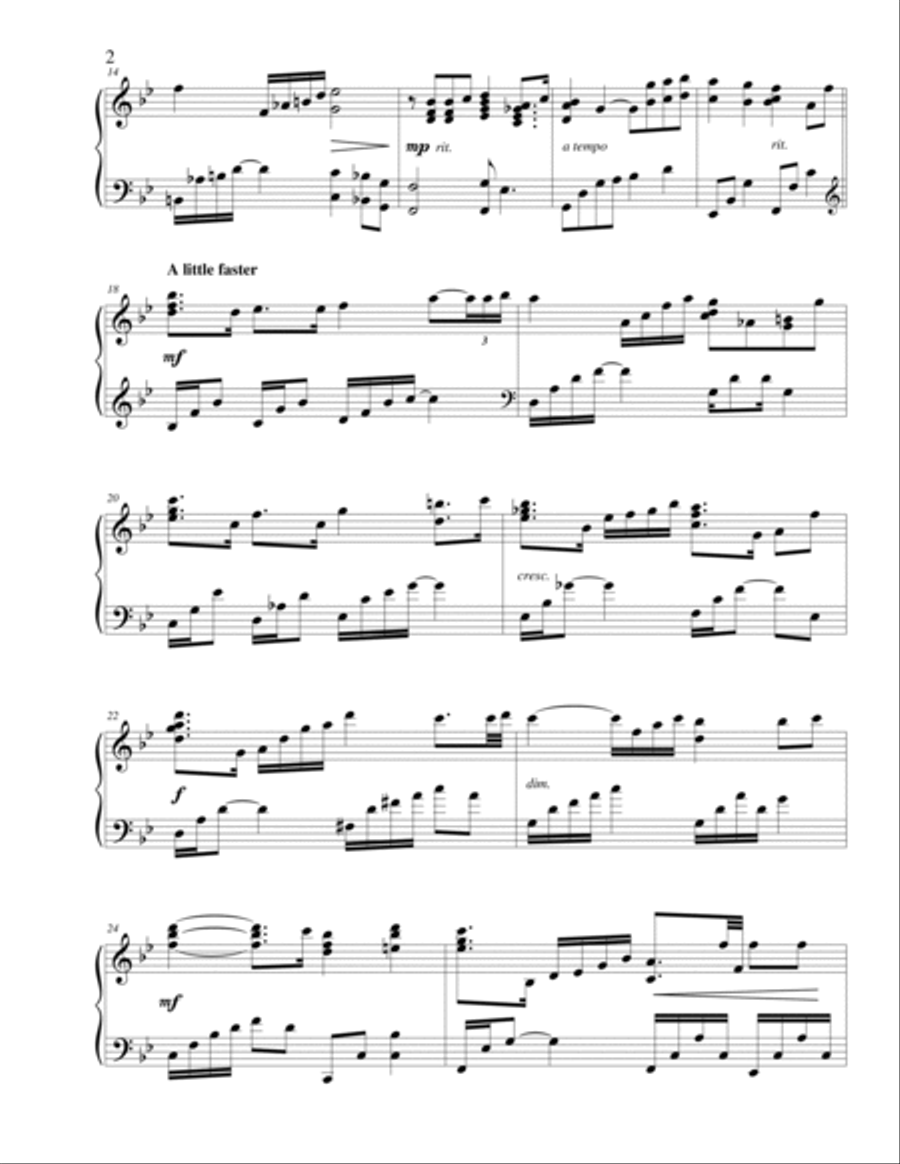 My Tribute Piano Solo scores gallery preview page 3