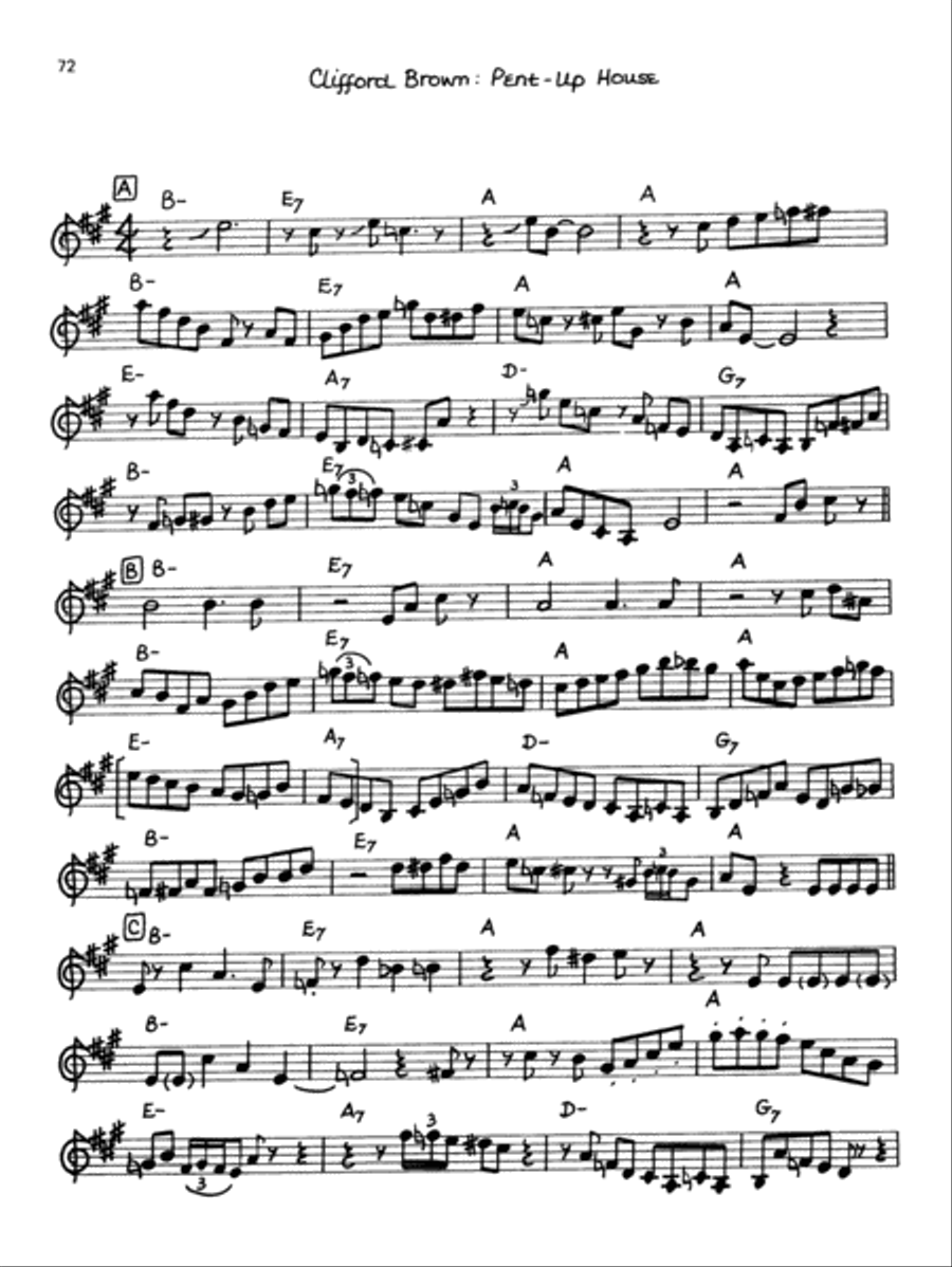 The Jazz Style of Clifford Brown Cornet scores gallery preview page 4