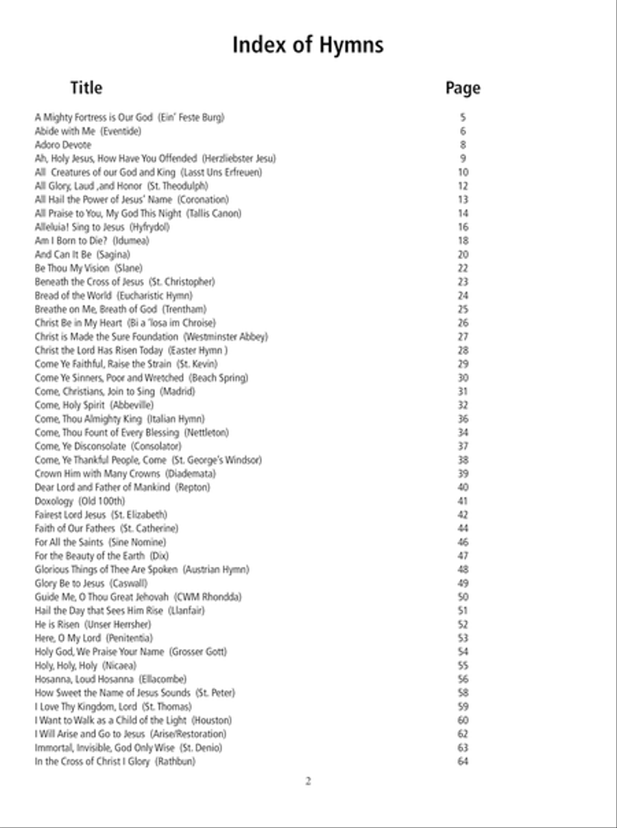 100 Hymns for Flute and Guitar Flute scores gallery preview page 3