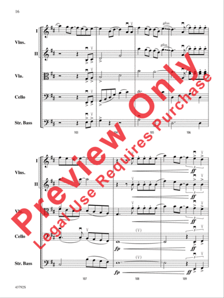 I Don't Want to Miss a Thing String Orchestra scores gallery preview page 35