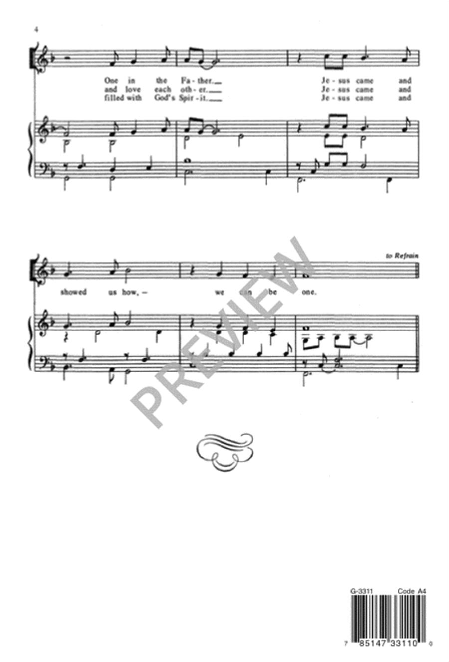 That We May Be One 4-Part scores gallery preview page 5