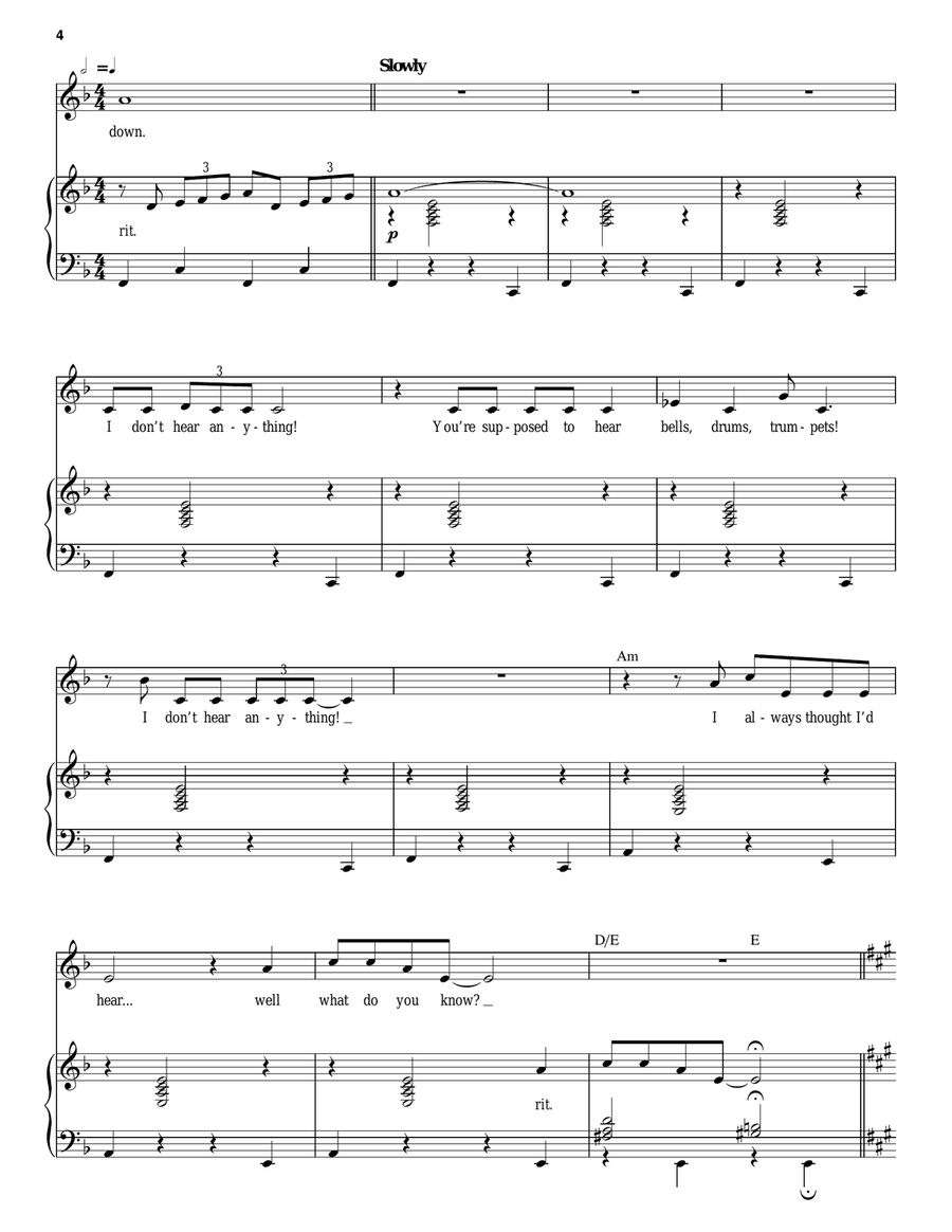 A Quiet Thing Piano, Vocal scores gallery preview page 4