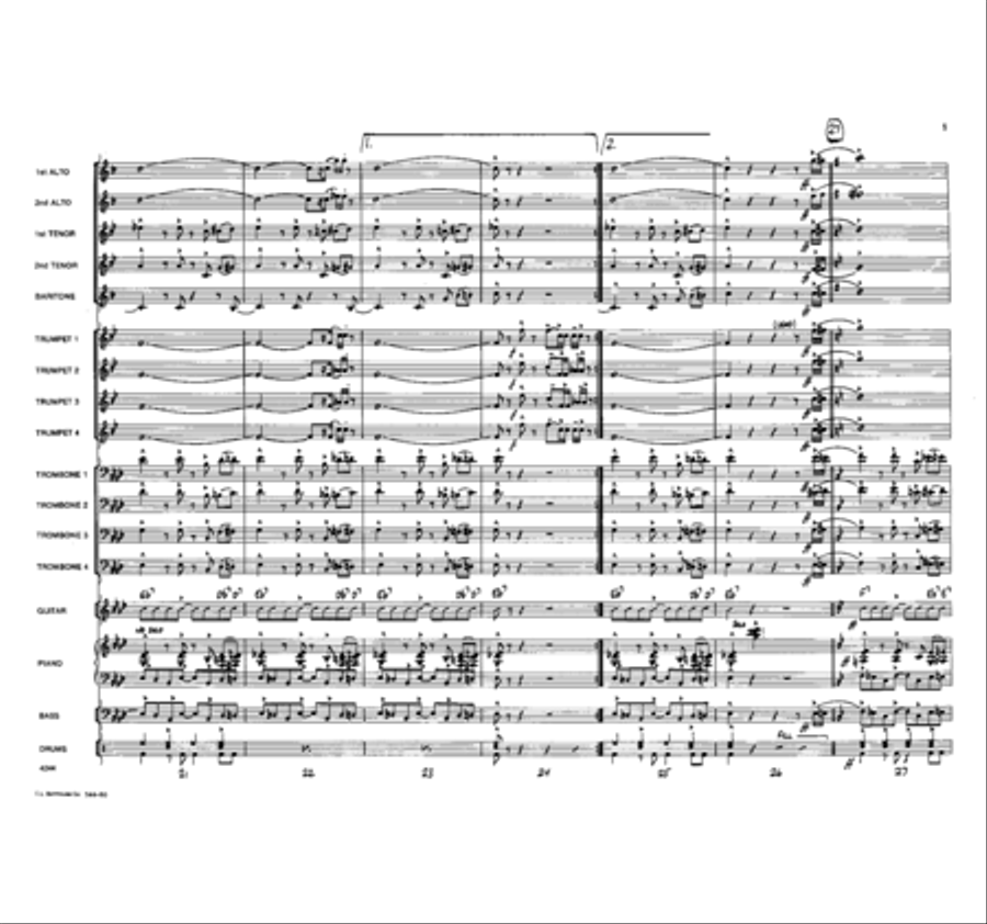 Return of the Cheetah Jazz Ensemble scores gallery preview page 5