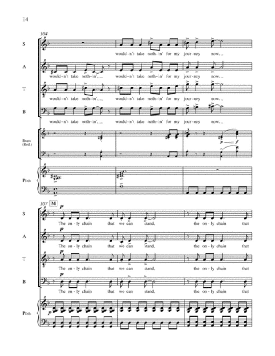 Together in Song: 3. The Gospel Plow 4-Part scores gallery preview page 20
