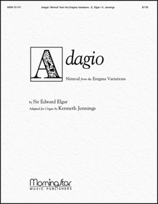 Book cover for Adagio "Nimrod" from the Enigma Variations