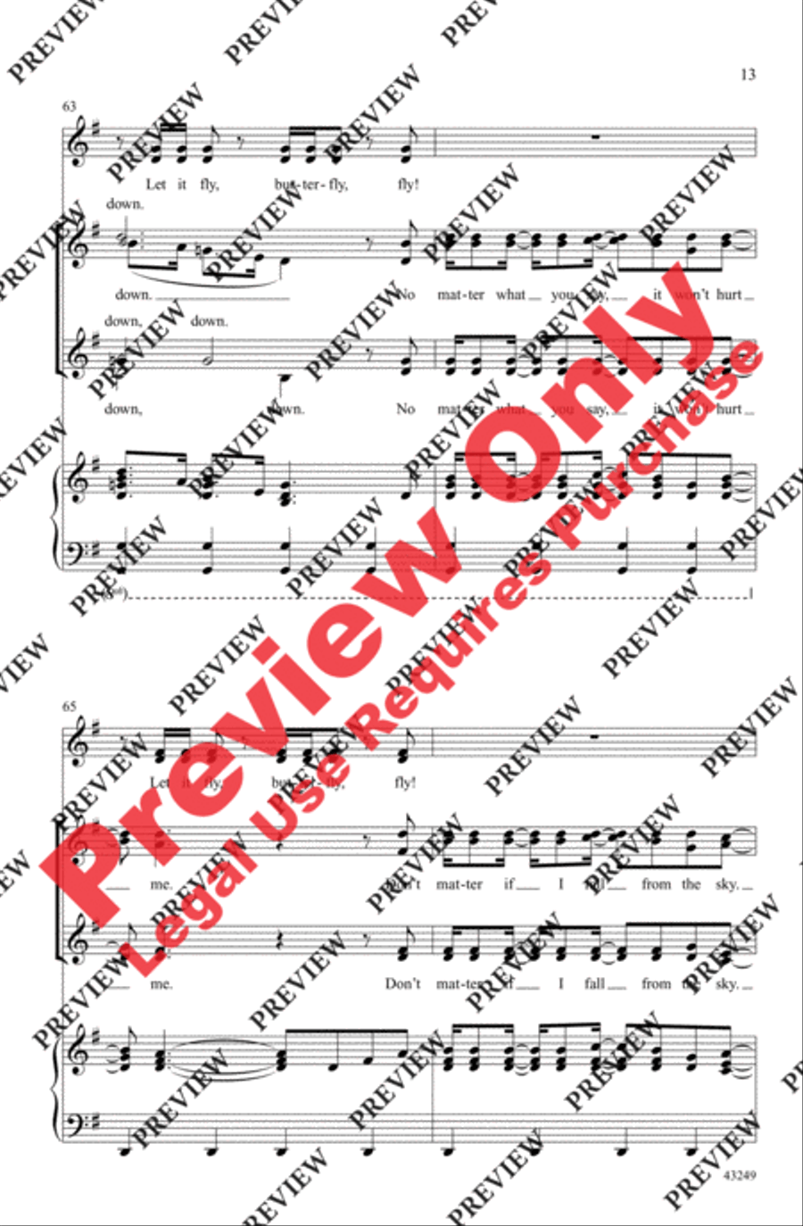 Wings Women's Choir scores gallery preview page 13