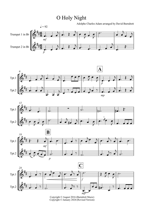 O Holy Night for Trumpet Duet