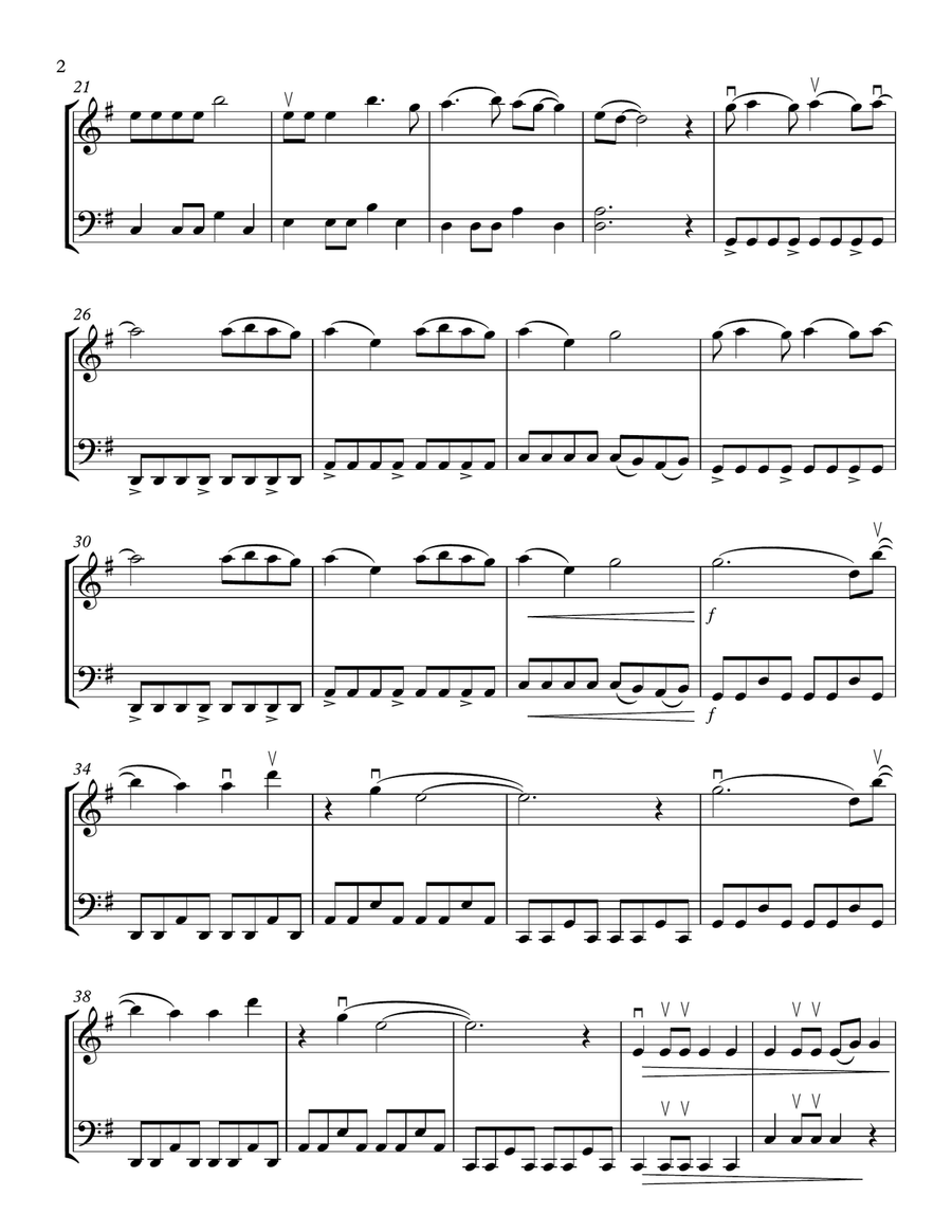 Wildest Dreams String Duet scores gallery preview page 2