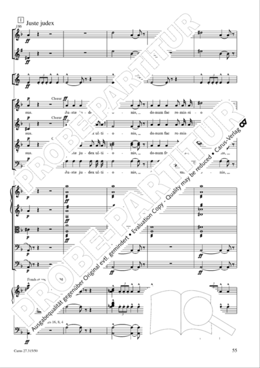 Requiem in C major 4-Part scores gallery preview page 58