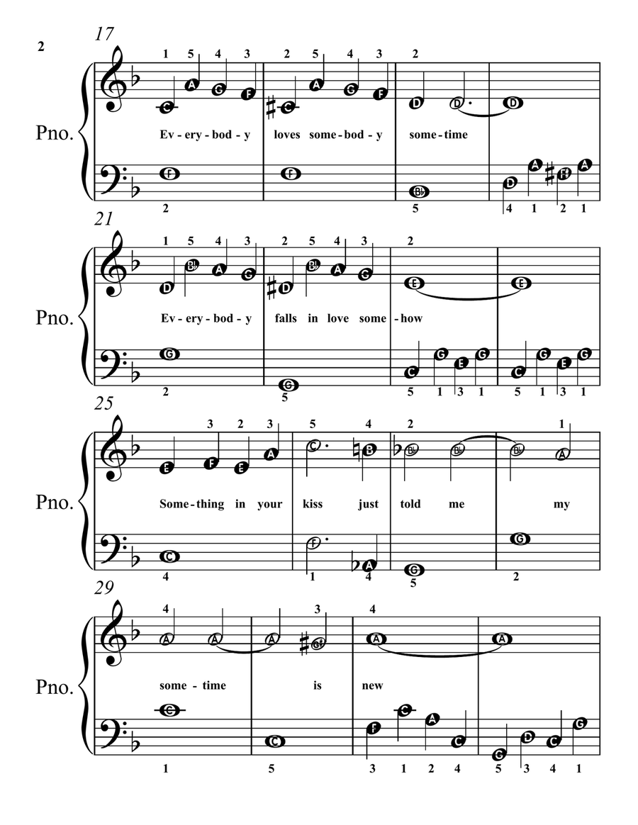 Everybody Loves Somebody Piano Method scores gallery preview page 2
