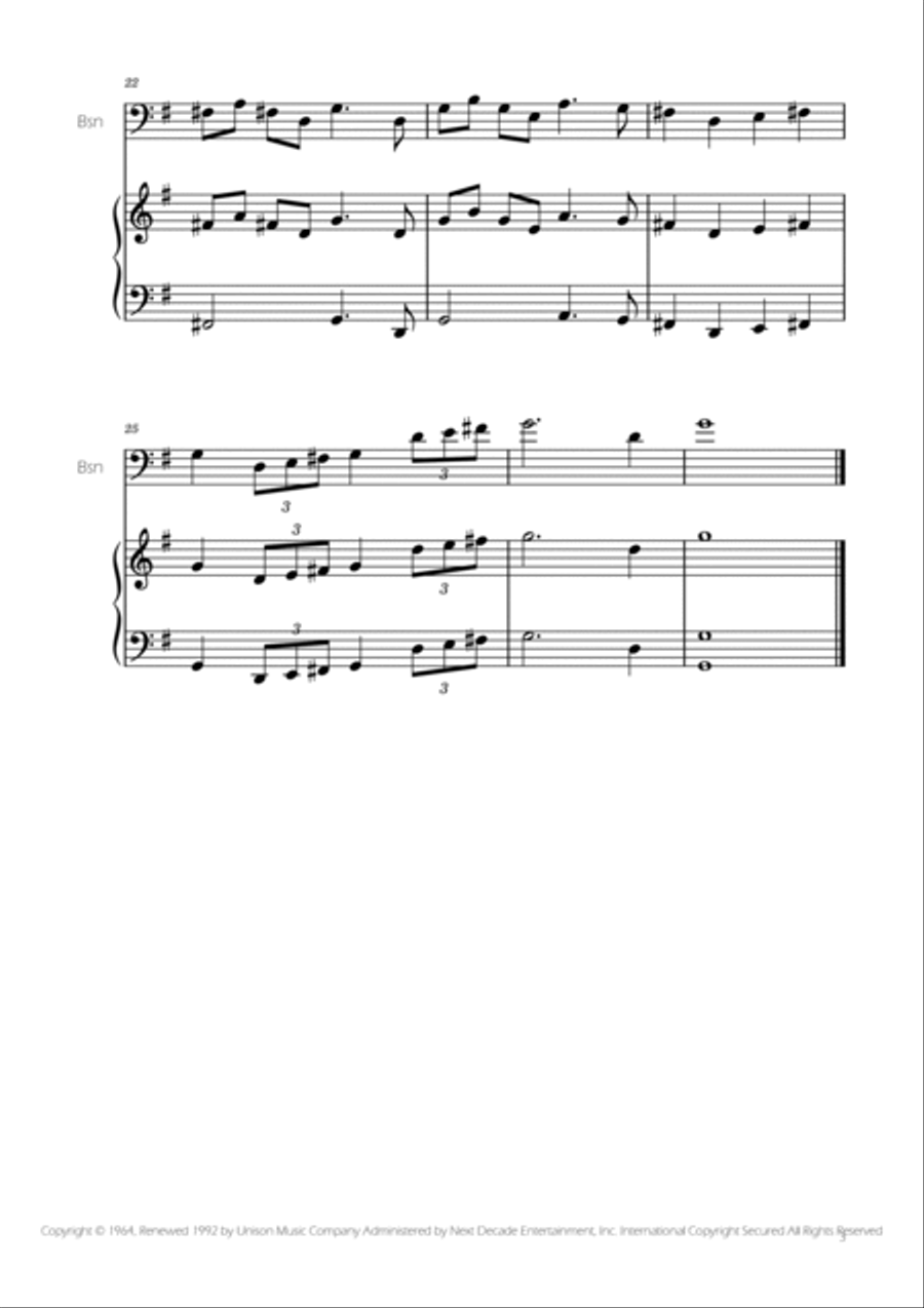Addams Family Theme Bassoon scores gallery preview page 3