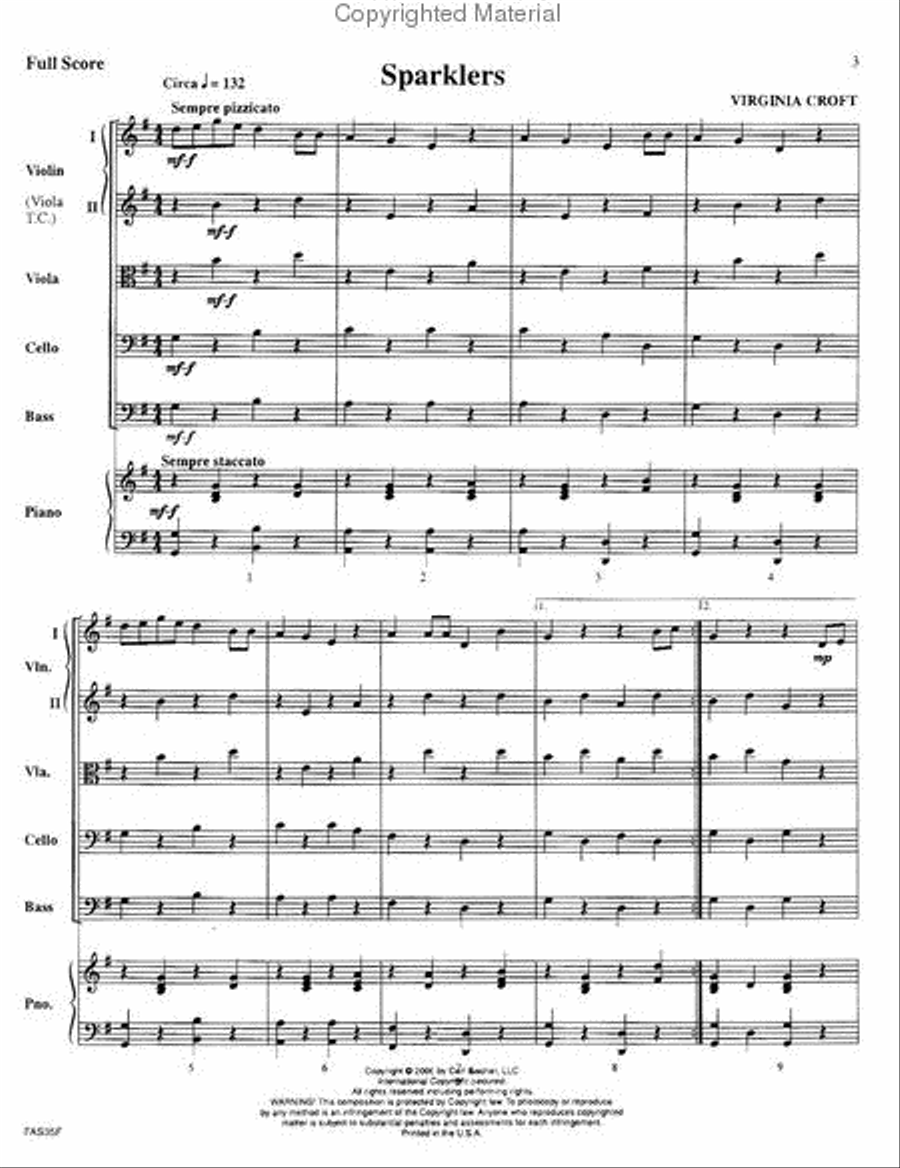Sparklers Sparklers String Orchestra scores gallery preview page 2