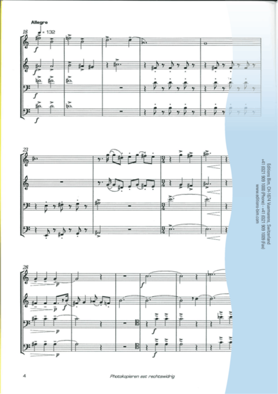 Quatuor No 1 Trombone scores gallery preview page 3