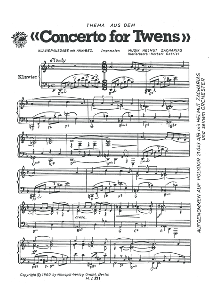 Concerto for Twens Concerto for Twens Piano, Vocal scores gallery preview page 2