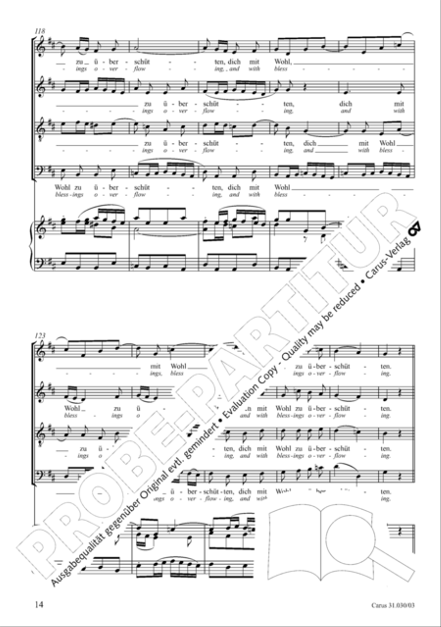 Joyful be, O ransomed flock (Freue dich, erloste Schar) 4-Part scores gallery preview page 15
