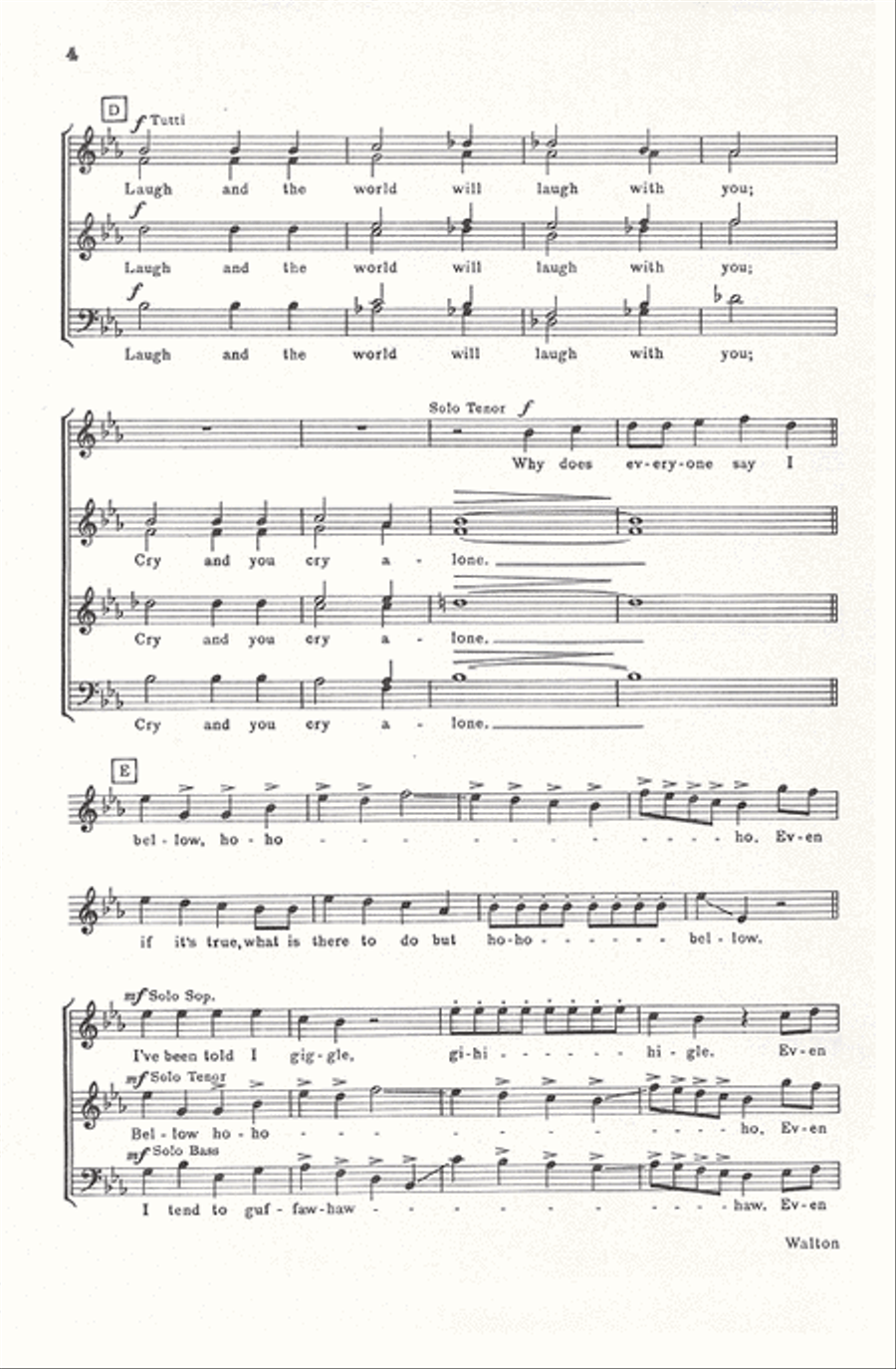 Laughing Song Divisi scores gallery preview page 4