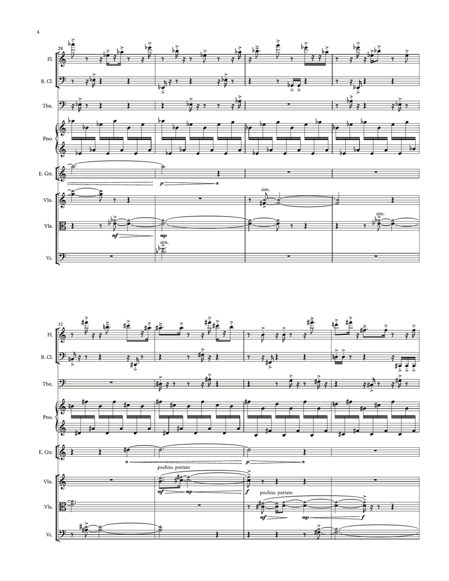 In As Long As It Takes (Score and Parts) Percussion Ensemble scores gallery preview page 4