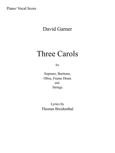 Three Carols Piano Reduction image number null