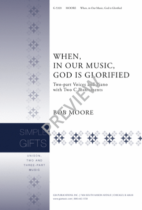 Book cover for When, in Our Music, God Is Glorified