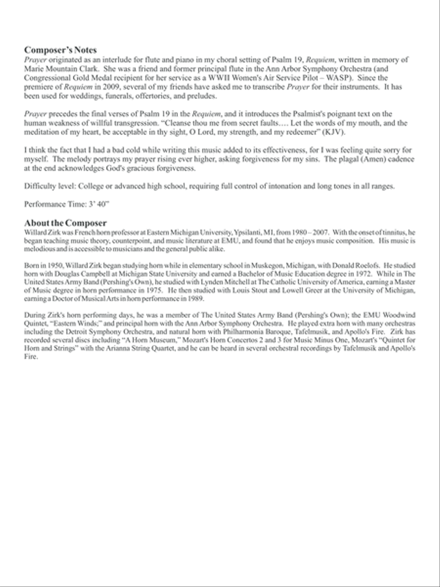 Prayer Prayer Flute Solo scores gallery preview page 3