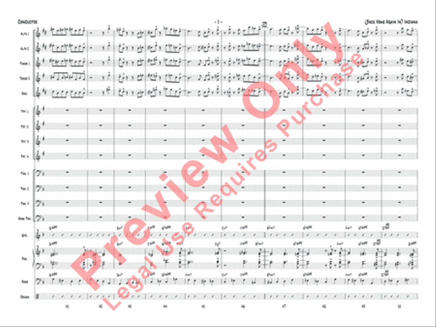 (Back Home Again In) Indiana Jazz Ensemble scores gallery preview page 8