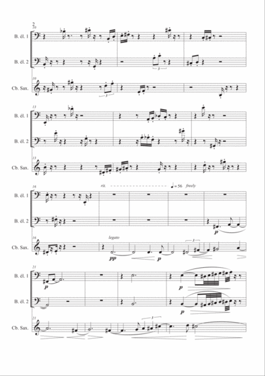 Cavafy's Dream (original version) Small Ensemble scores gallery preview page 2