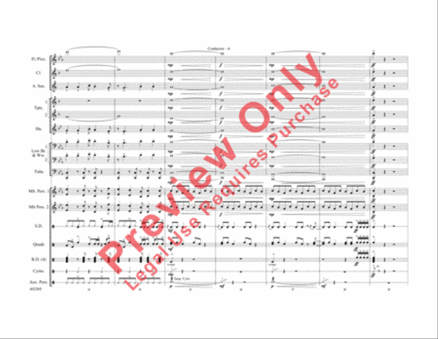 Die Another Day / Live and Let Die / James Bond Theme Marching Band scores gallery preview page 7