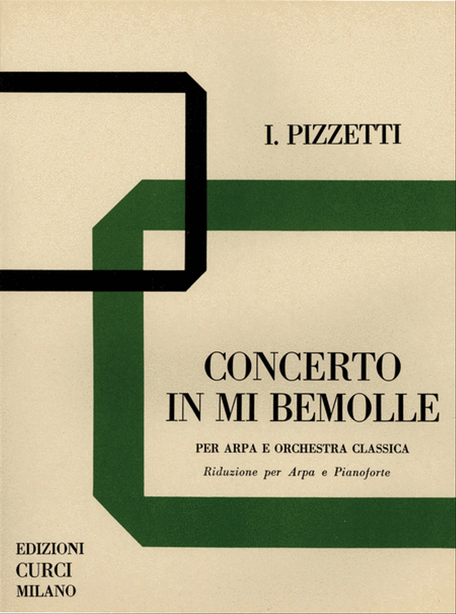 Concerto in Mi bemolle per arpa e orchestra classica Harp scores gallery preview page 1