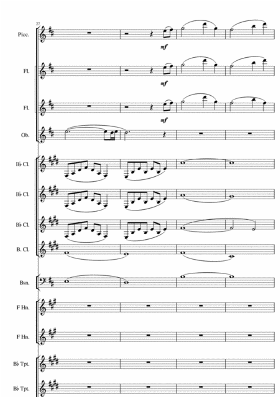 Dear Mother, (If Music Could Describe You) Full Orchestra scores gallery preview page 6