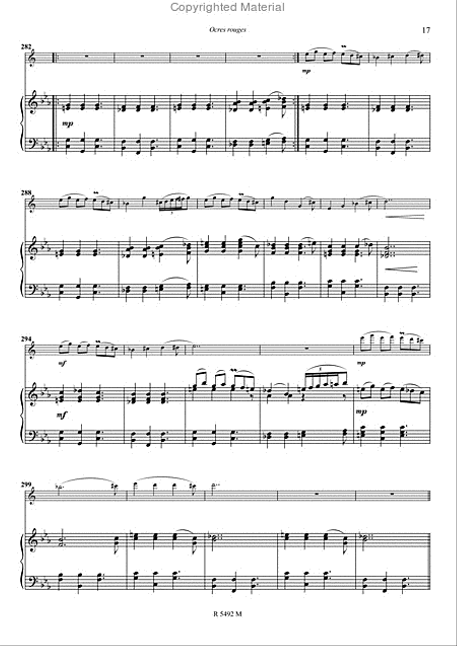 Ocres rouges Piano Accompaniment scores gallery preview page 12