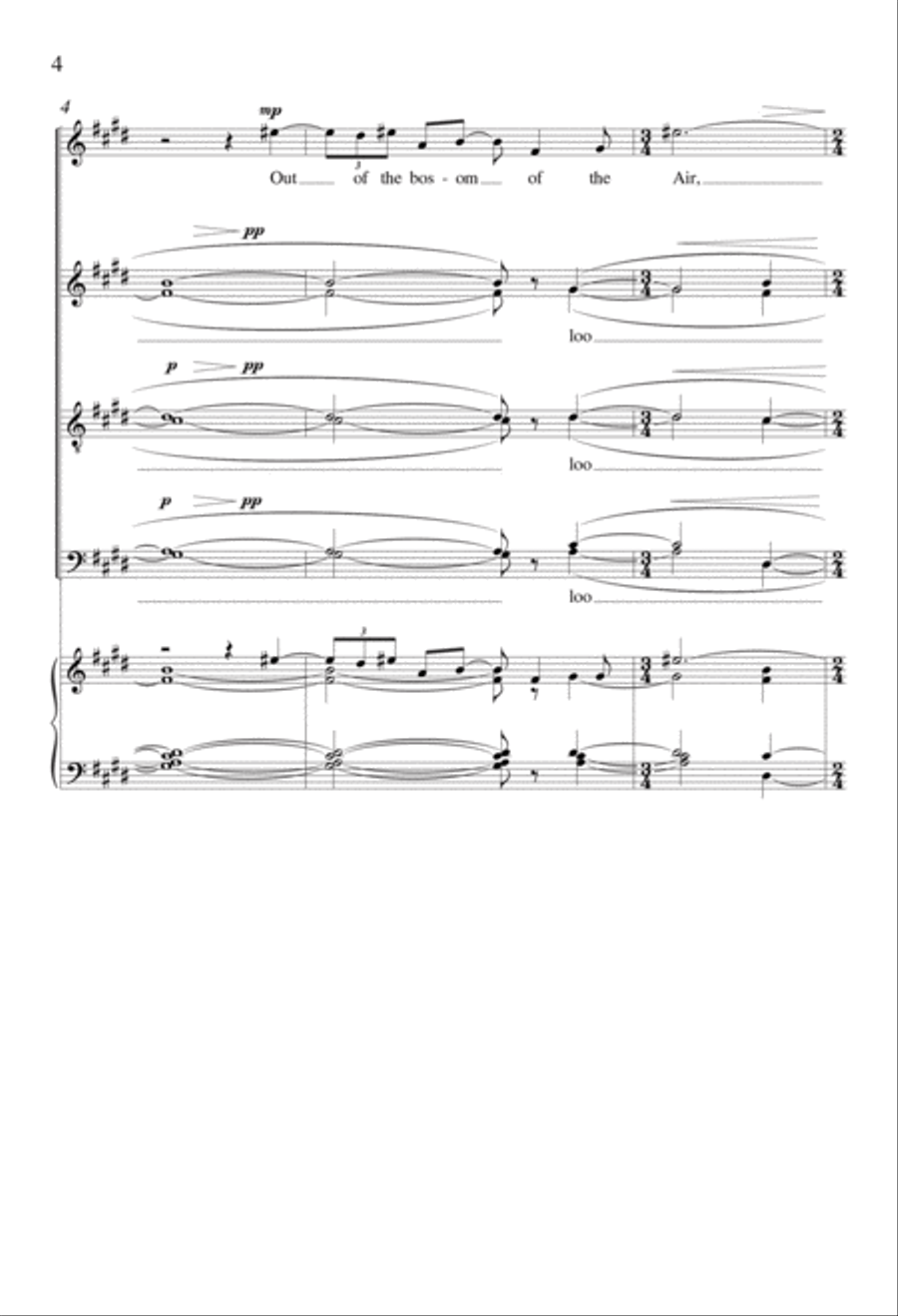 Snow-flakes Divisi scores gallery preview page 3