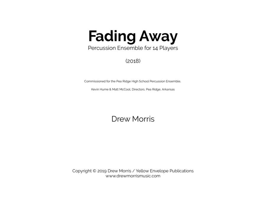 Book cover for Fading Away