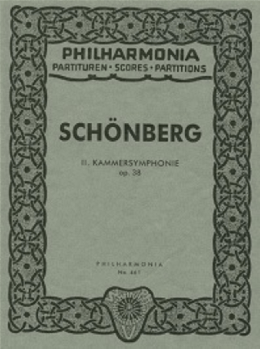 Second Chamber Symphony, Op. 38 Chamber Orchestra scores gallery preview page 1