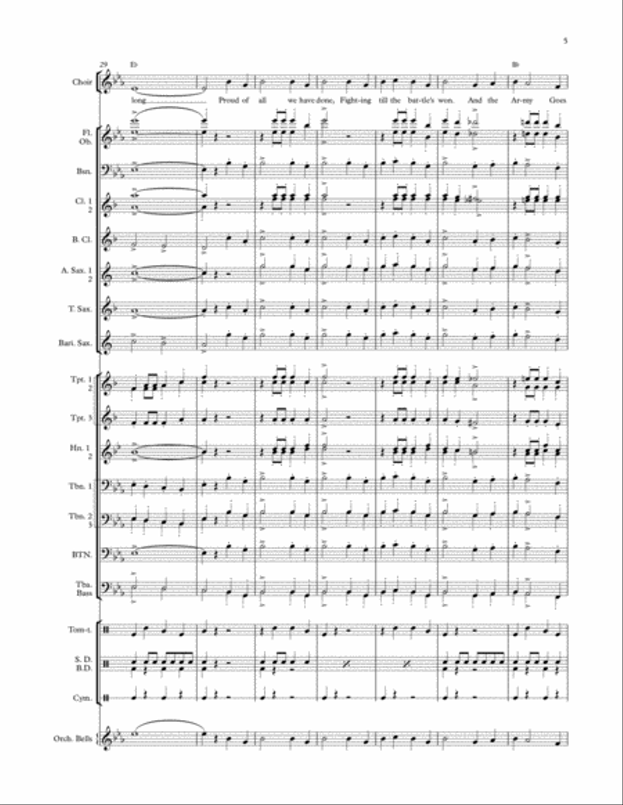 US Forces Service Medley US Forces Service Medley Concert Band scores gallery preview page 6