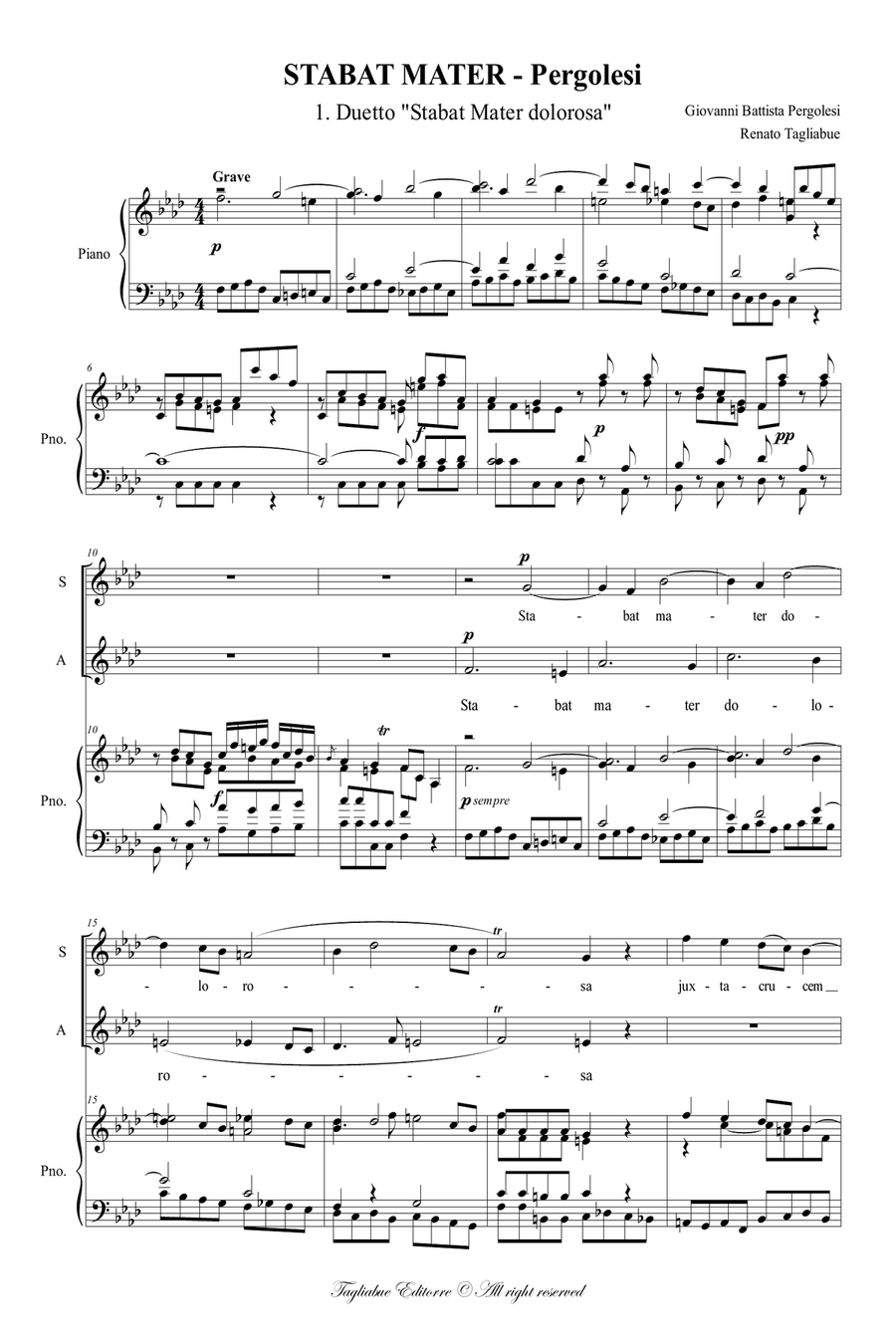 STABAT MATER - Pergolesi - 1. 
