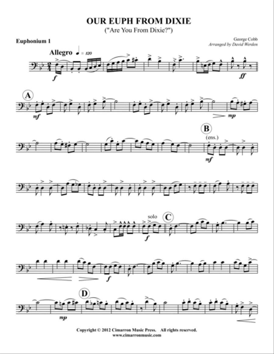 Our Euph From Dixie EETT scores gallery preview page 4