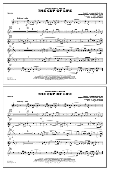 The Cup of Life - F Horn